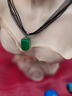 Timeless Medium Green Jade & Black Multistrand Necklace